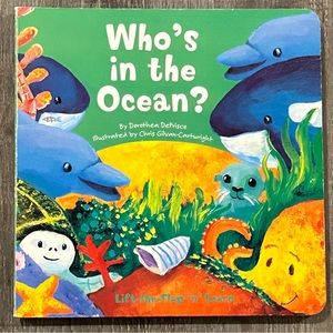 💞 “Who’s In The Ocean?” Lift The Flap Children’s Board Book